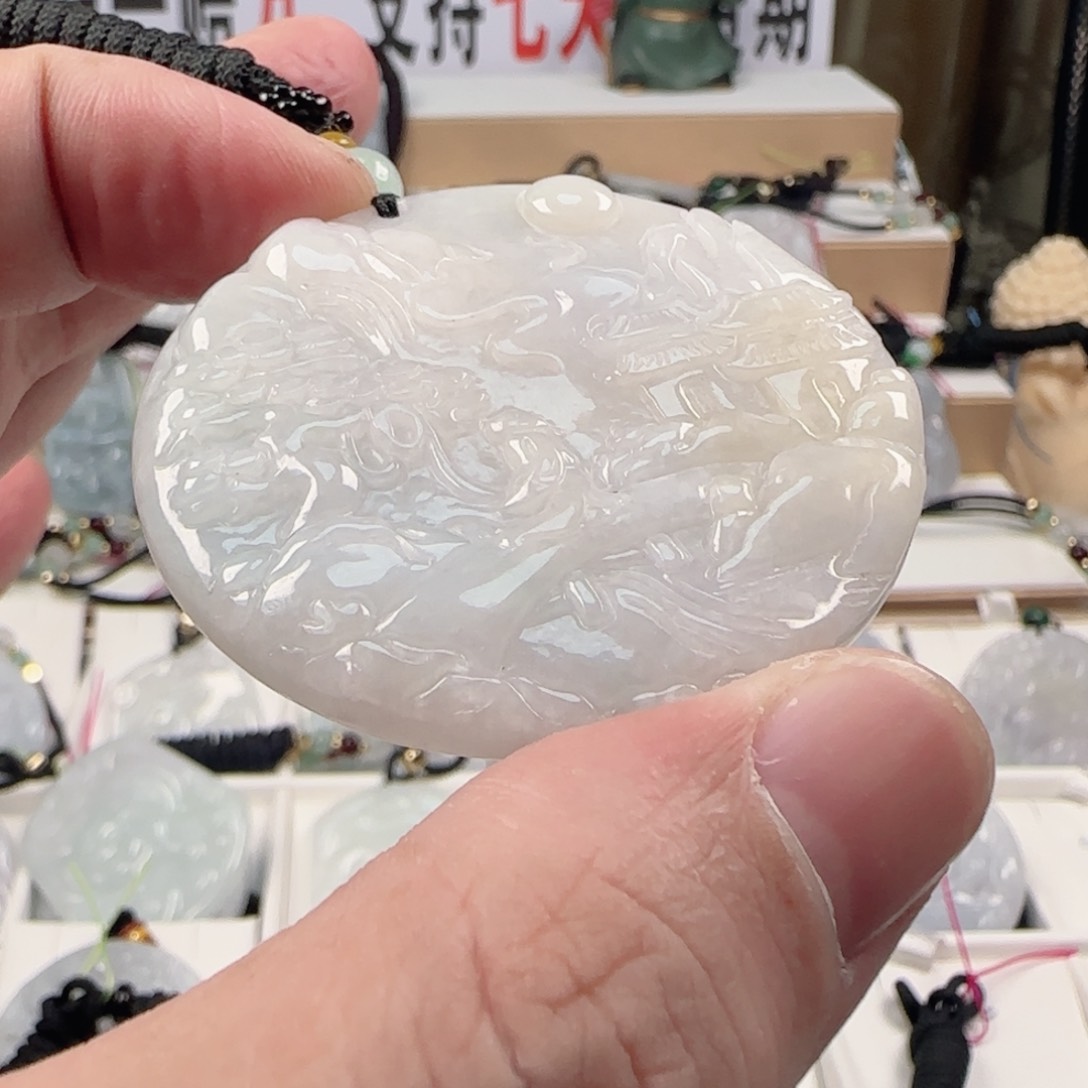 翡翠颈饰未镶嵌0927挂件