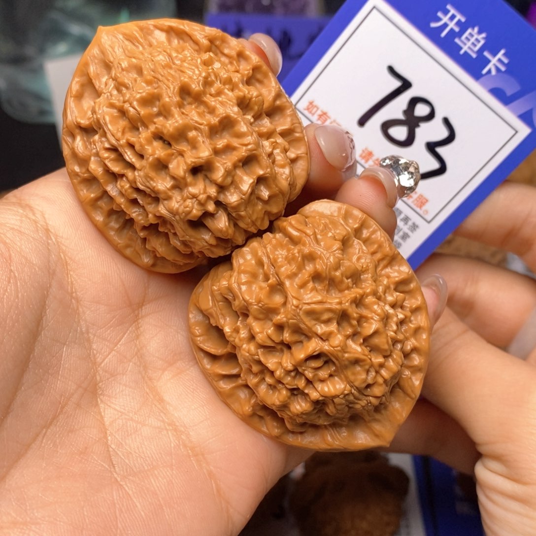 文玩核桃把件44官帽783