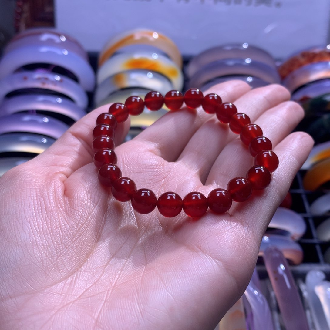 【闪购商品】玛瑙/玉髓手链未镶嵌橙**$