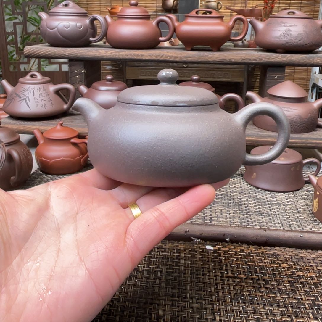 紫砂茶壶宜兴原矿紫砂手工制170全