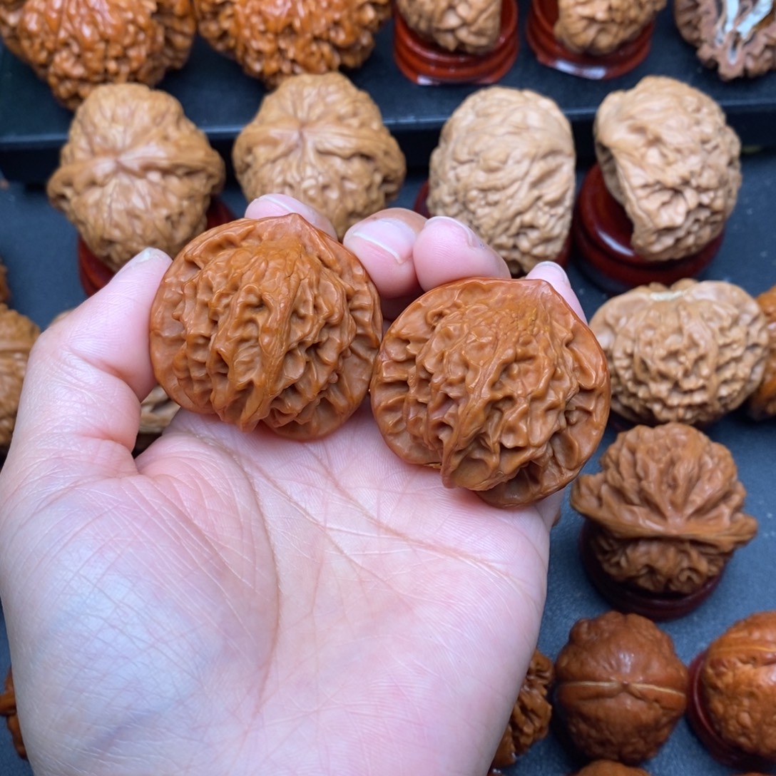 文玩核桃把件40公子帽