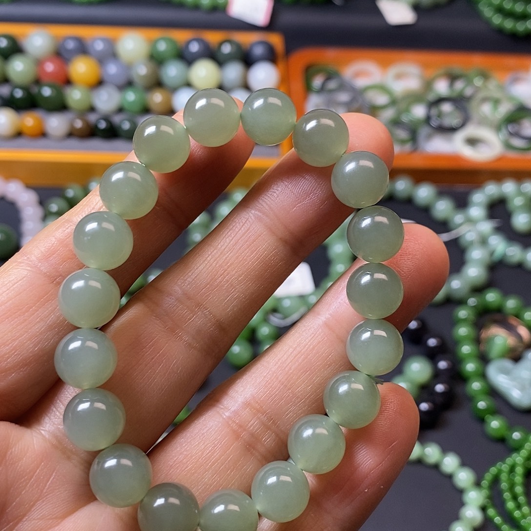 和田玉未镶嵌手链