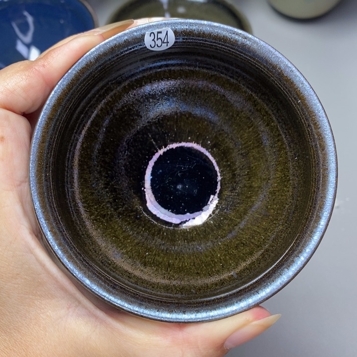 茶盏建窑建盏柴烧主人杯