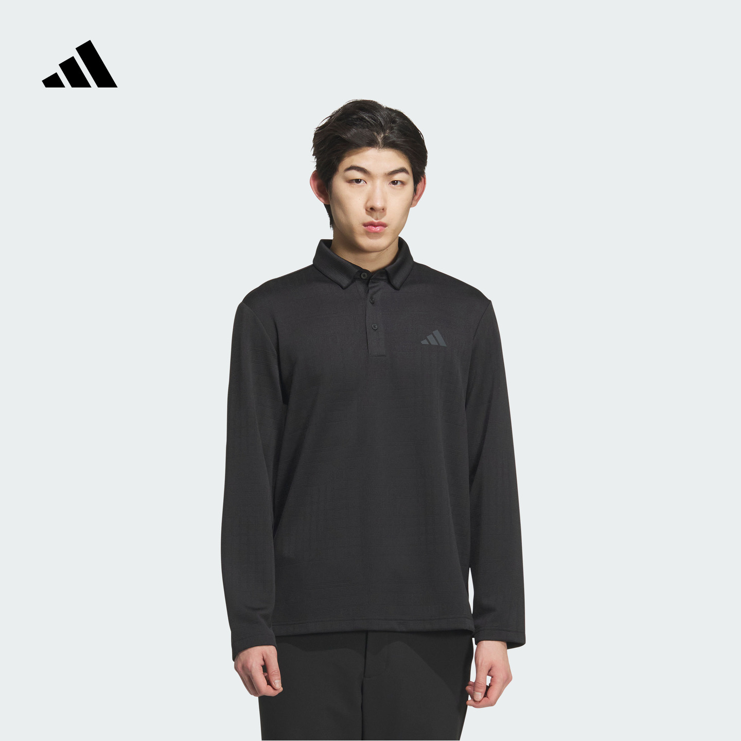 阿迪达斯官方 高尔夫运动舒适长袖POLO衫男新款adidas JN1232