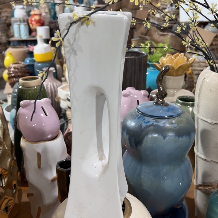 陶瓷花瓶摆件外贸出口微瑕捡漏