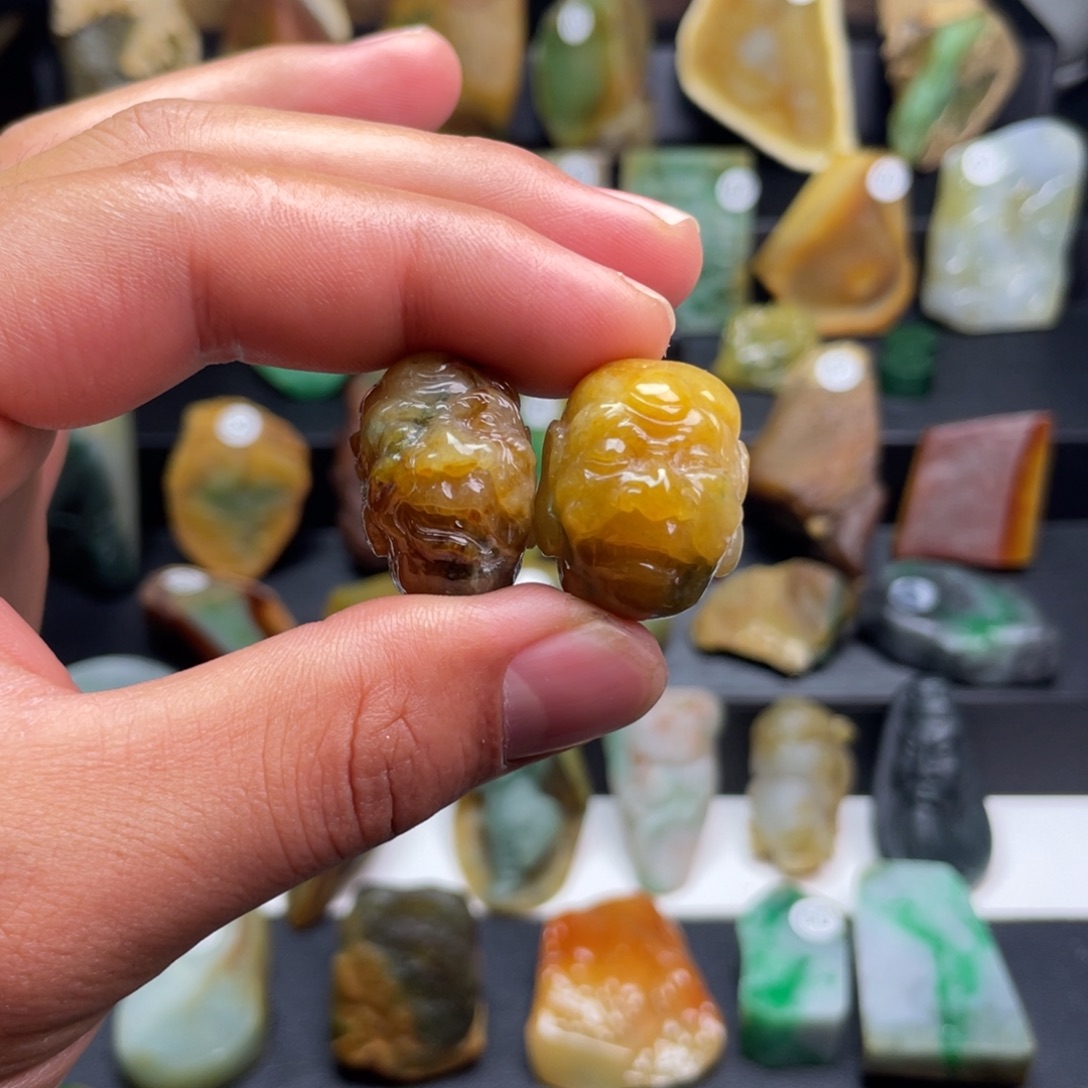 定制翡翠未镶嵌纯天然A货翡翠定制罗汉头
