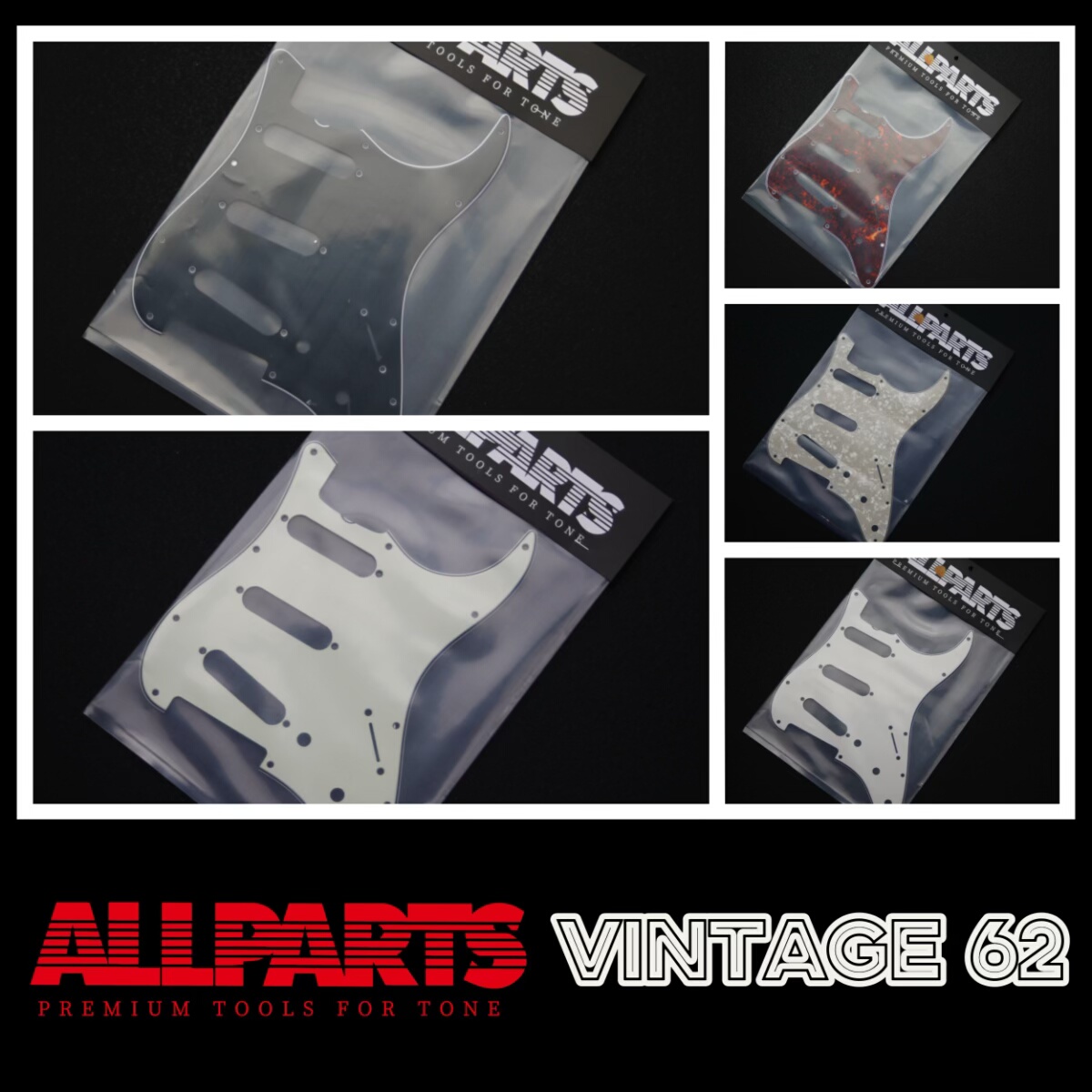 ALLPARTS 美产 fender护板 st62 vintage 60s  11钉 同厂美产