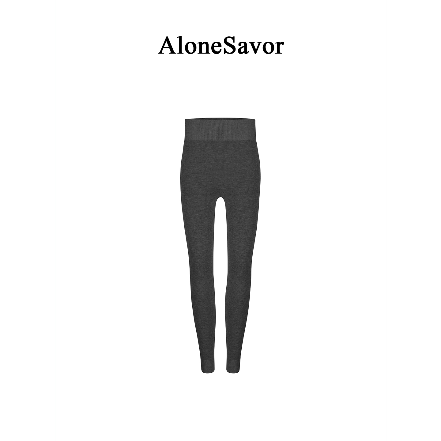 【ALONE SAVOR】龍喜儿 灰族简约百搭100绵羊毛纯色打底裤B250