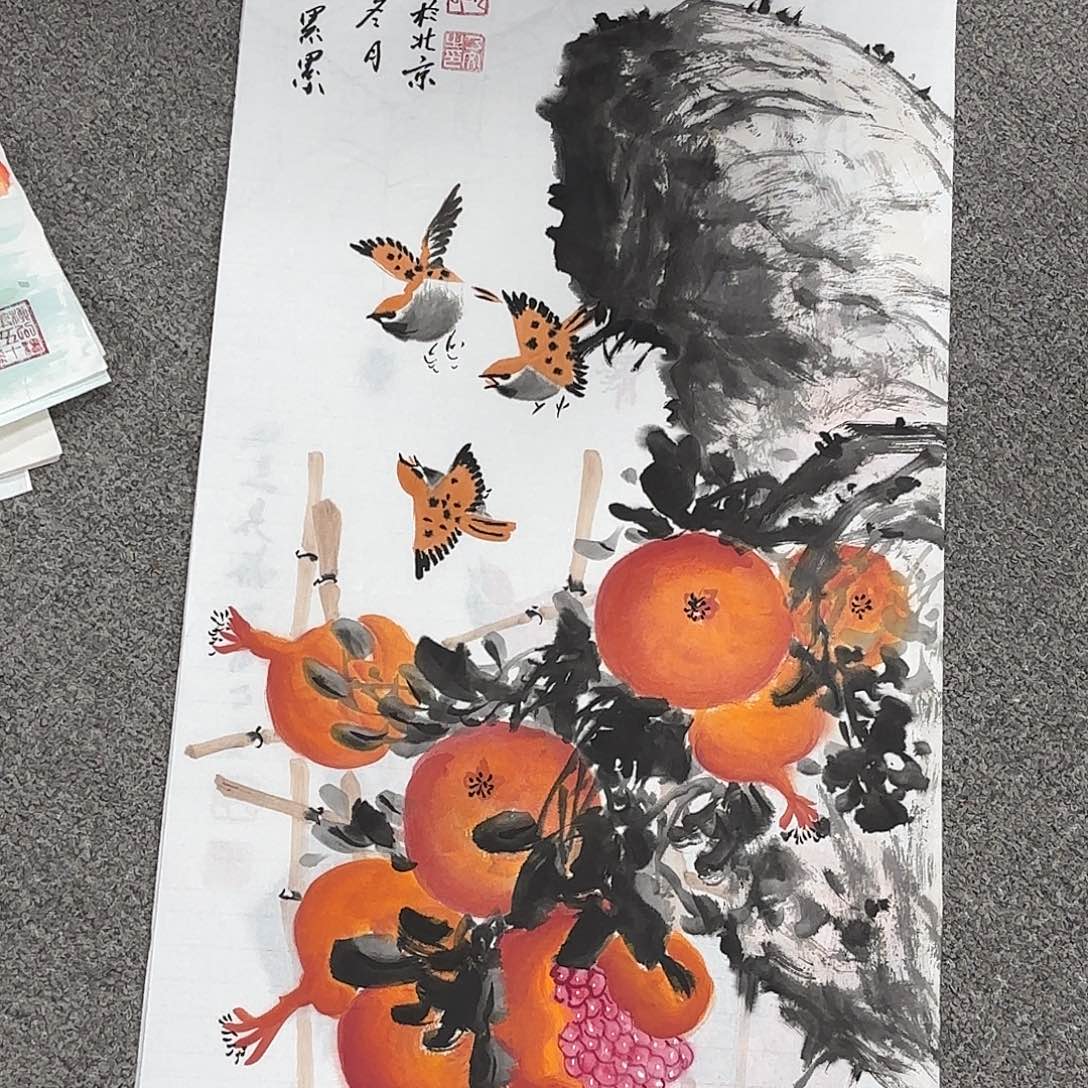国画国画作品多次入选国内外