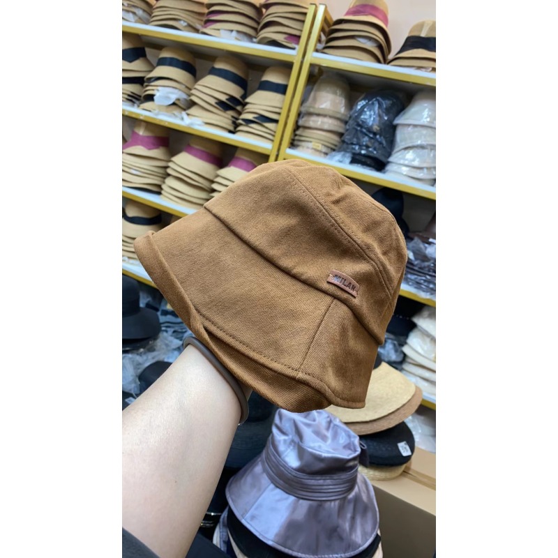 042#皮标渔夫帽子