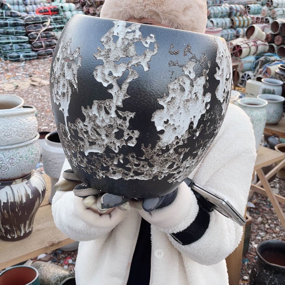 红陶王嫂花盆0129-347