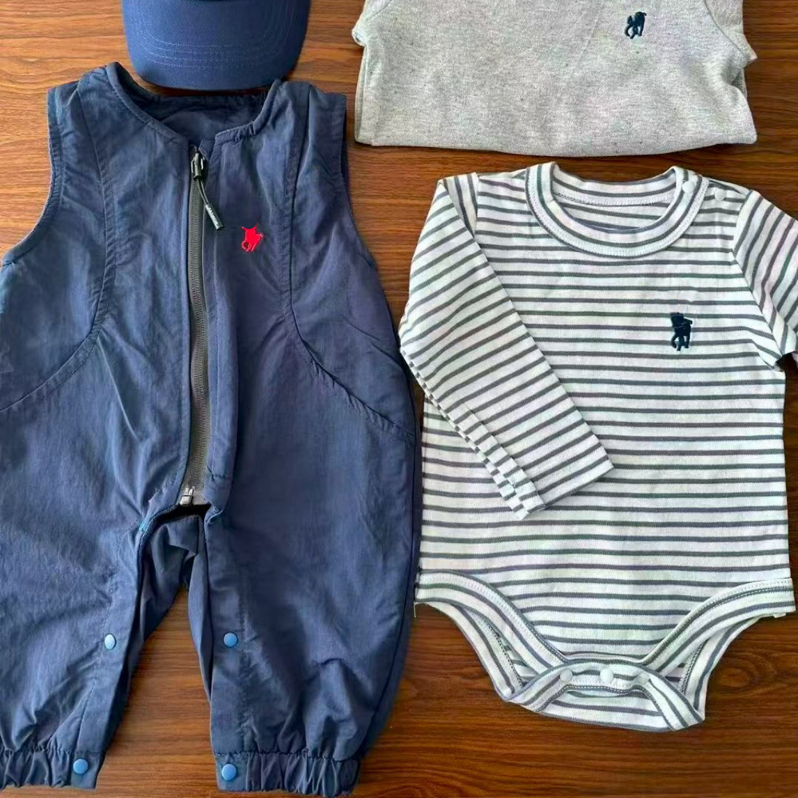 花生kids 小马加绒三防背带连体