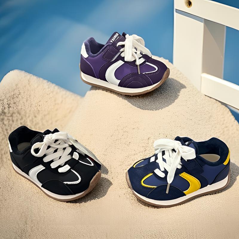 儿童冬季二棉保暖男童女童防滑时尚潮款百搭魔术贴运动鞋5075