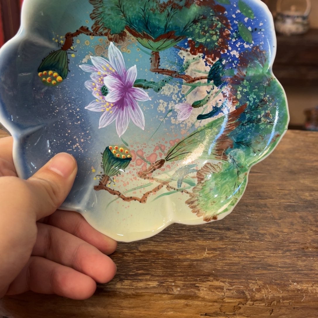 柴烧手工手绘陶瓷