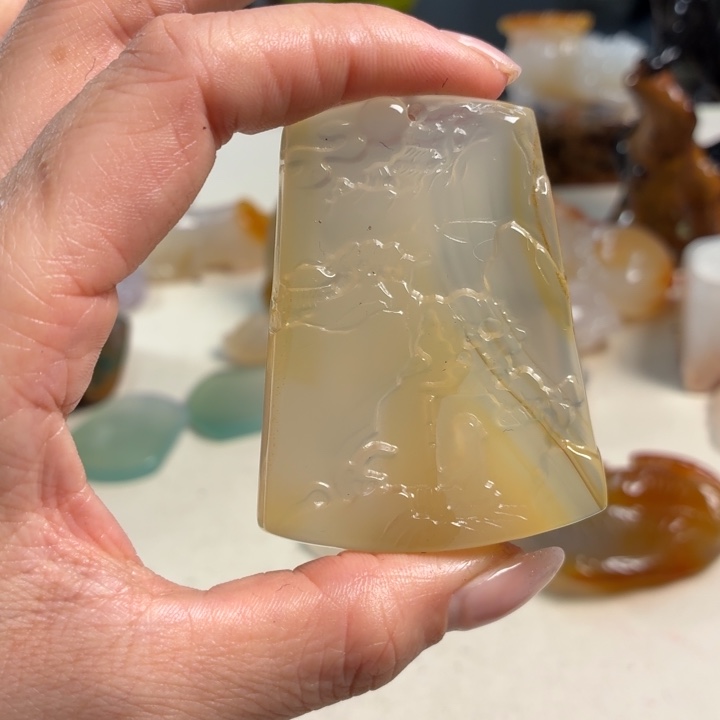 玛瑙/玉髓未镶嵌吊坠(不含链)