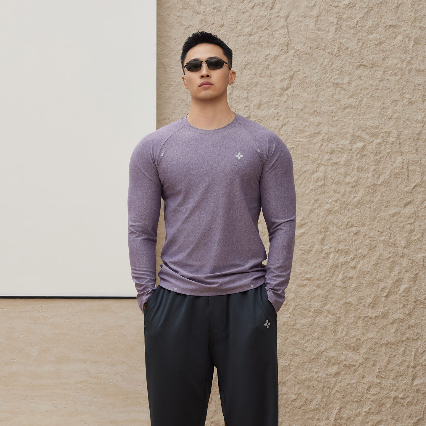 Basic Unit 基本单元 冬季紧身速干运动T恤男款长袖显大健身衣服