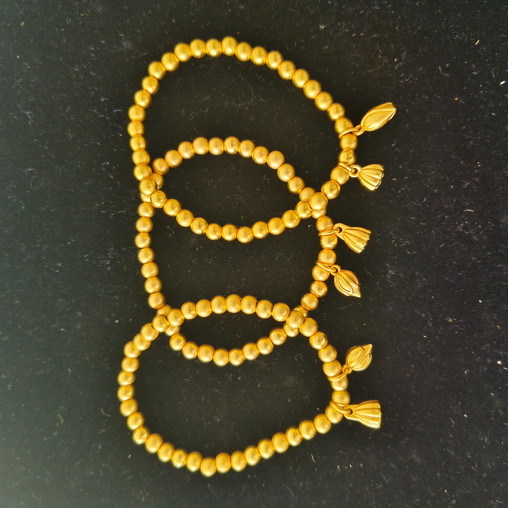 手工黄金莲藕设计手链0019