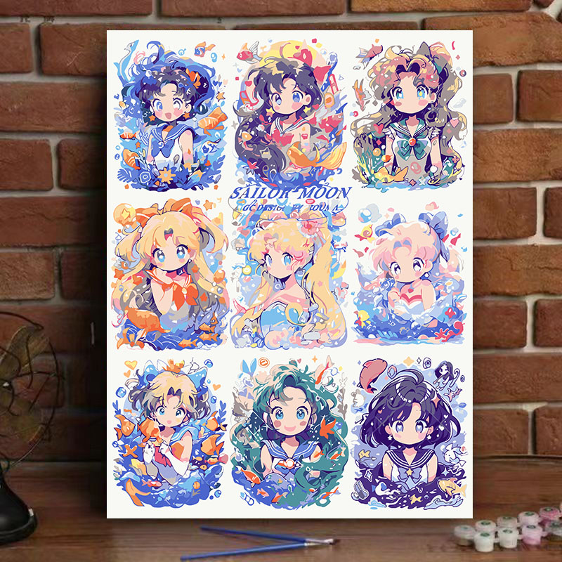 （直播间编码）根据编码去拍  少色背板款数字油画