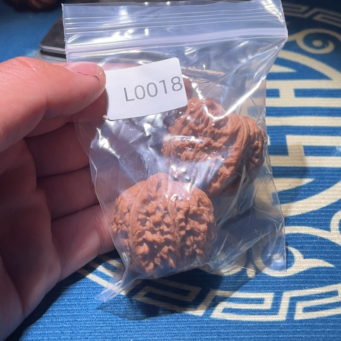 文玩核桃吊坠白狮子