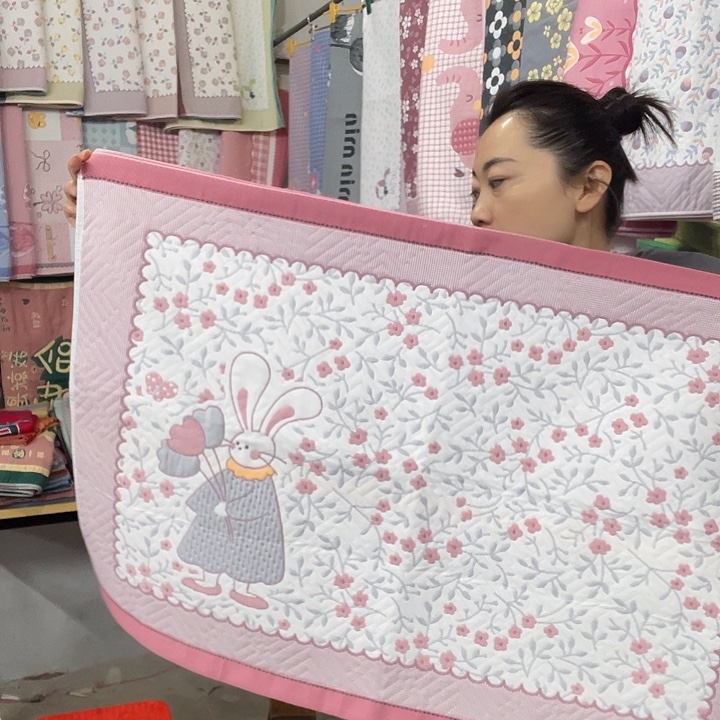 棉特价粉色花园兔