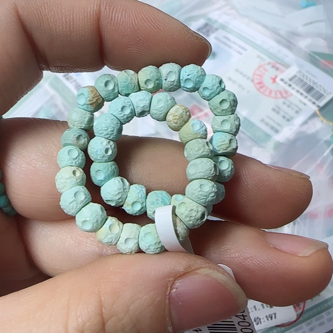 绿松石珠宝半成品未镶嵌