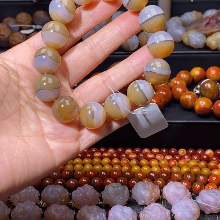 未镶嵌手链玛瑙/玉髓葉**ᰔ