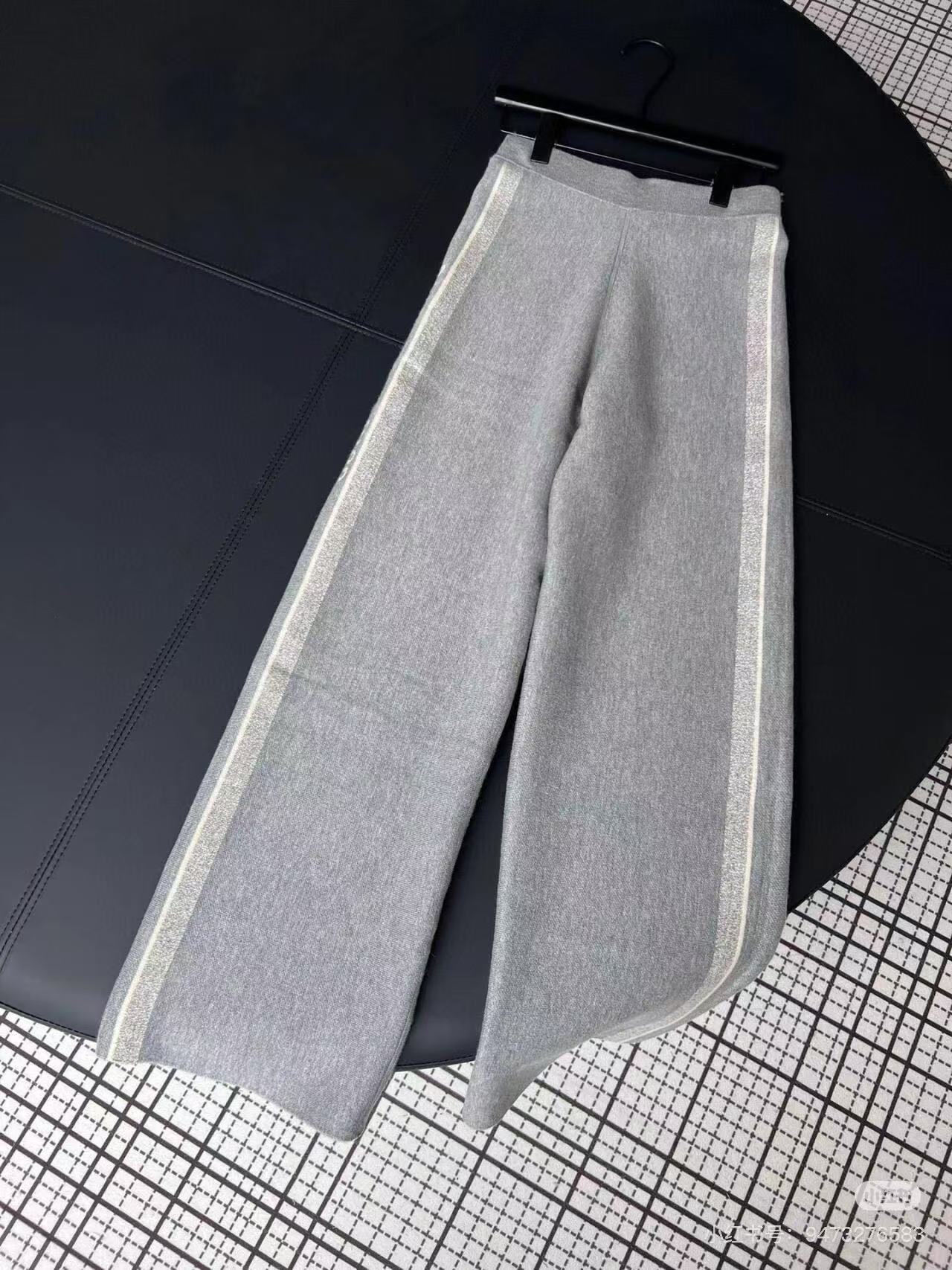 【KK】2025秋冬新款双面条纹情侣款阔腿长裤-K5022