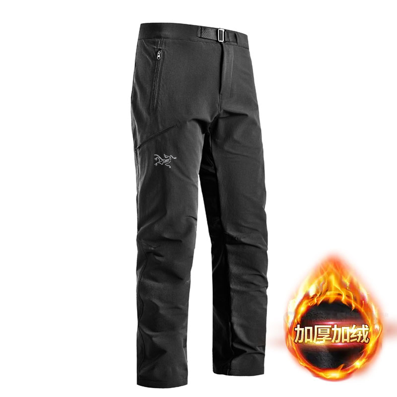 【奥特莱斯】刺绣鸟男士户外软壳冲锋裤透气直筒休闲裤弹力运动裤