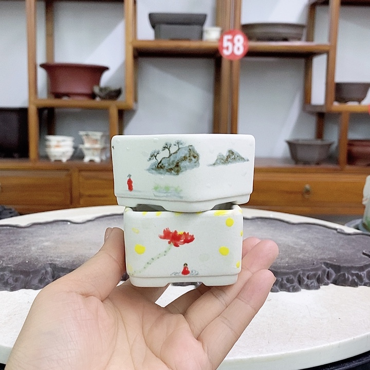 紫砂花盆瑕疵3.5-6。。。。