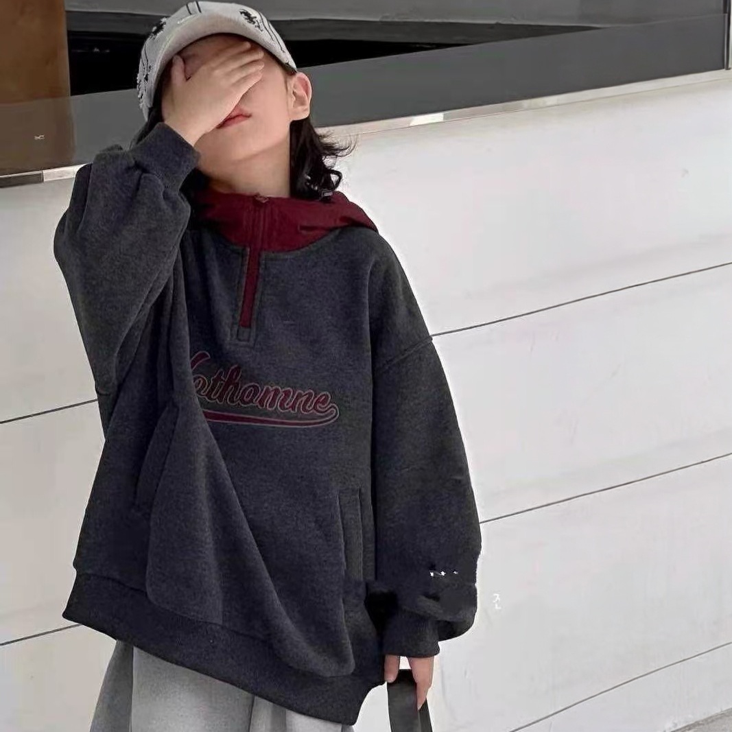 【024编码】本计家男童卫衣韩版秋冬季加绒加厚打底上衣