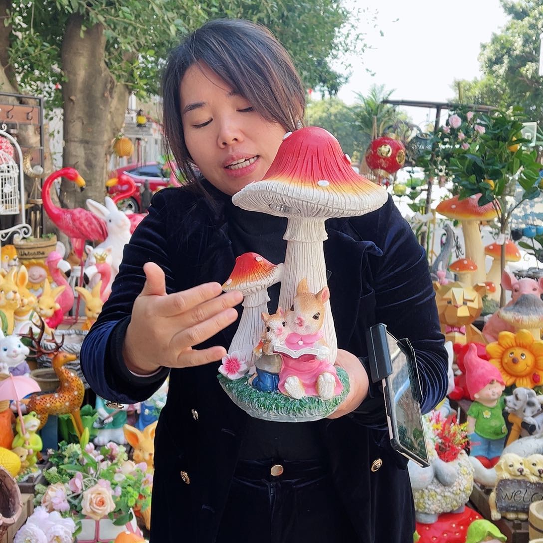 【闪购商品】无铅玻璃花园摆件&000&