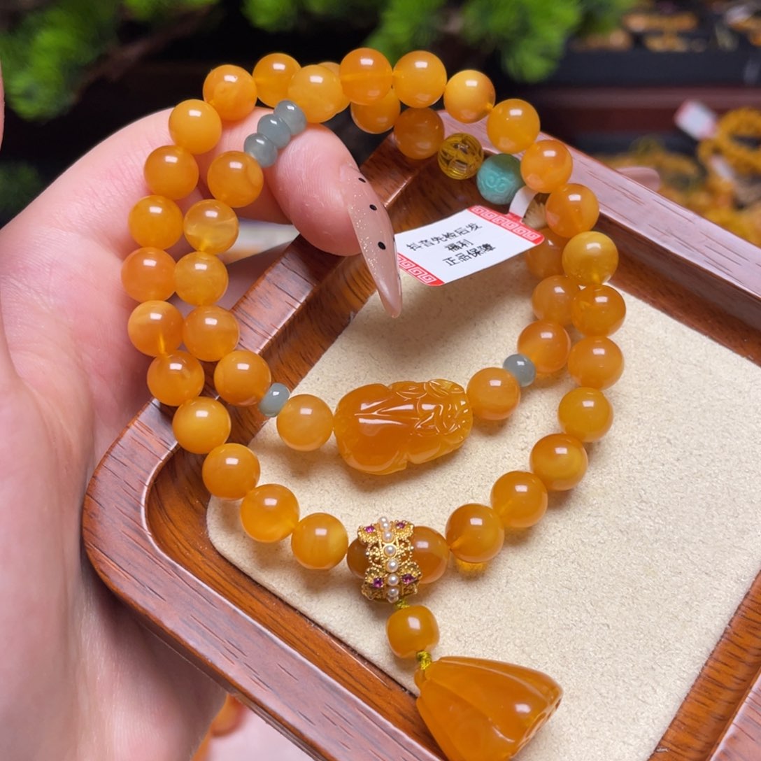 蜜蜡手链未镶嵌手串