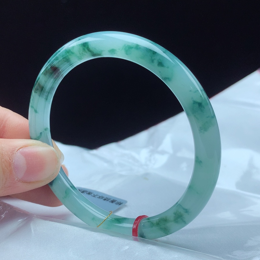 翡翠手镯未镶嵌56圆镯3281