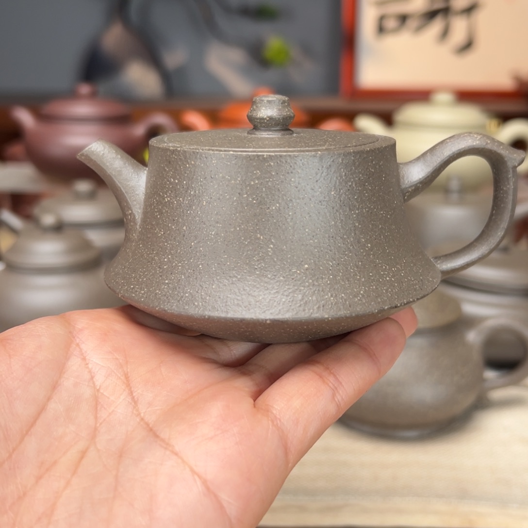 紫砂茶壶蟹壳青的150
