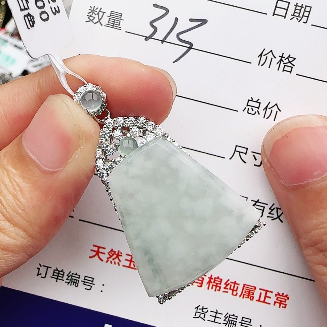 银S925镶嵌戒指翡翠q