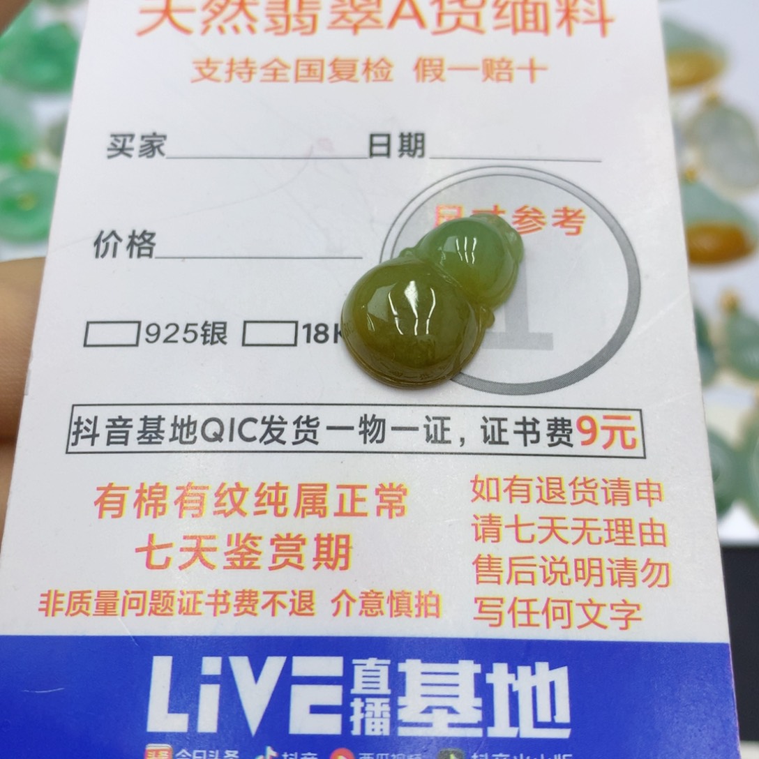 翡翠颈饰未镶嵌翡翠