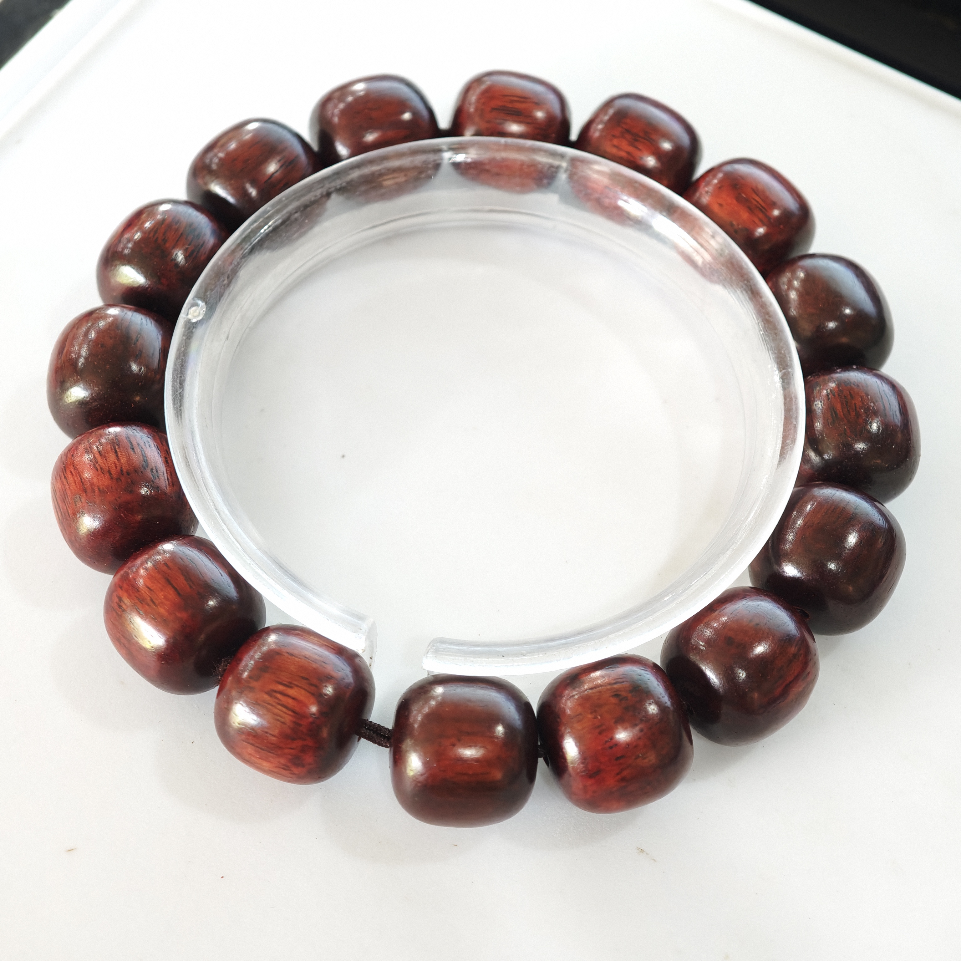 Z13 紫檀老型珠1.3cm单圈手串