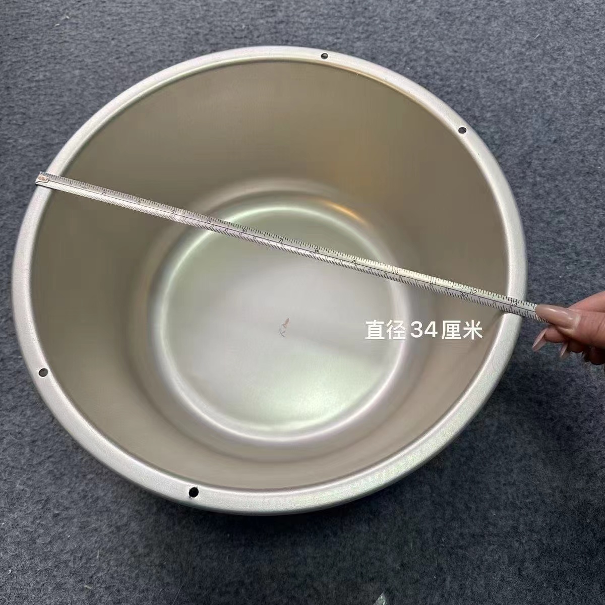 铝盆加厚34cm老式家用洗菜盆吊锅盆