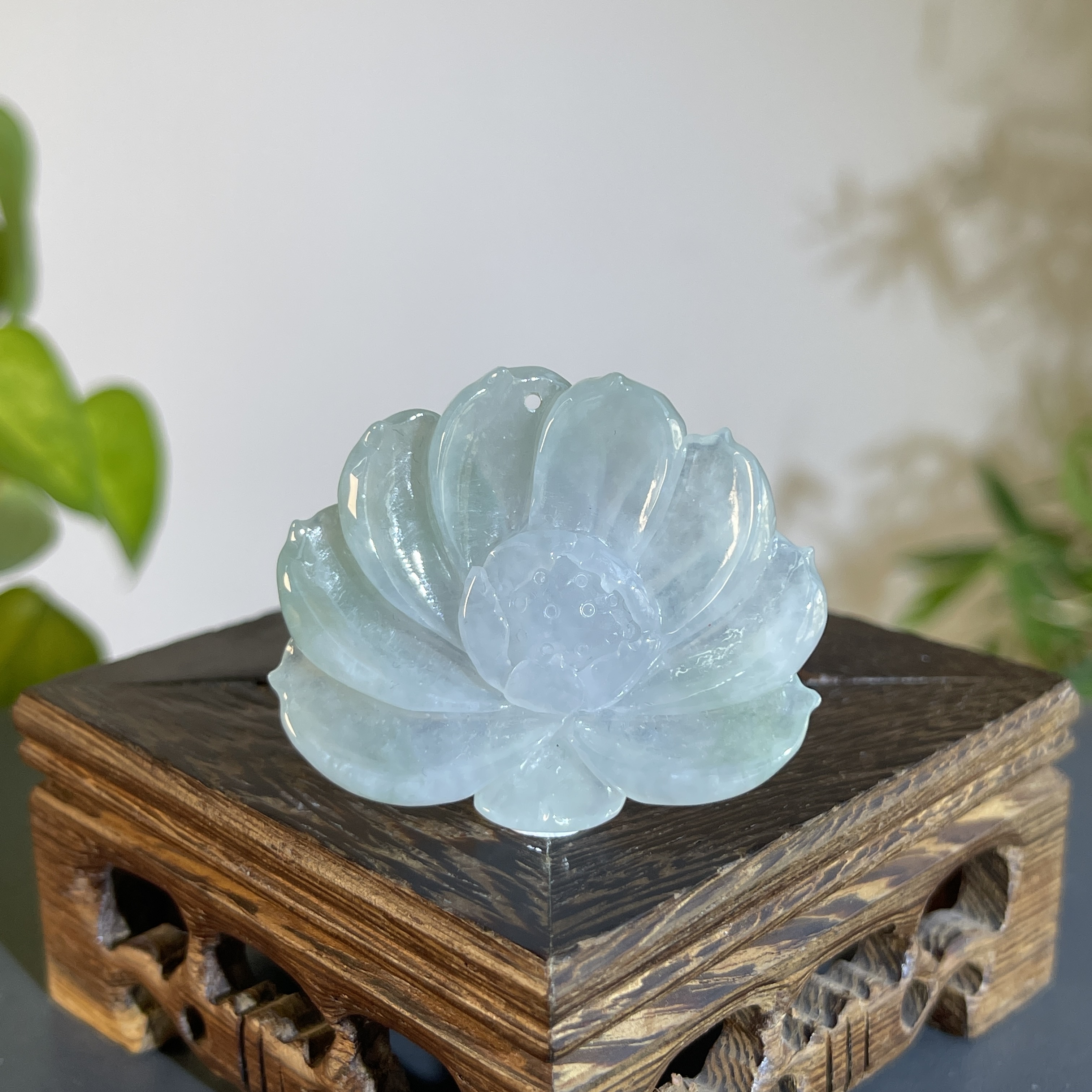 JTB13-014 天然缅甸A货翡翠 莲蓬