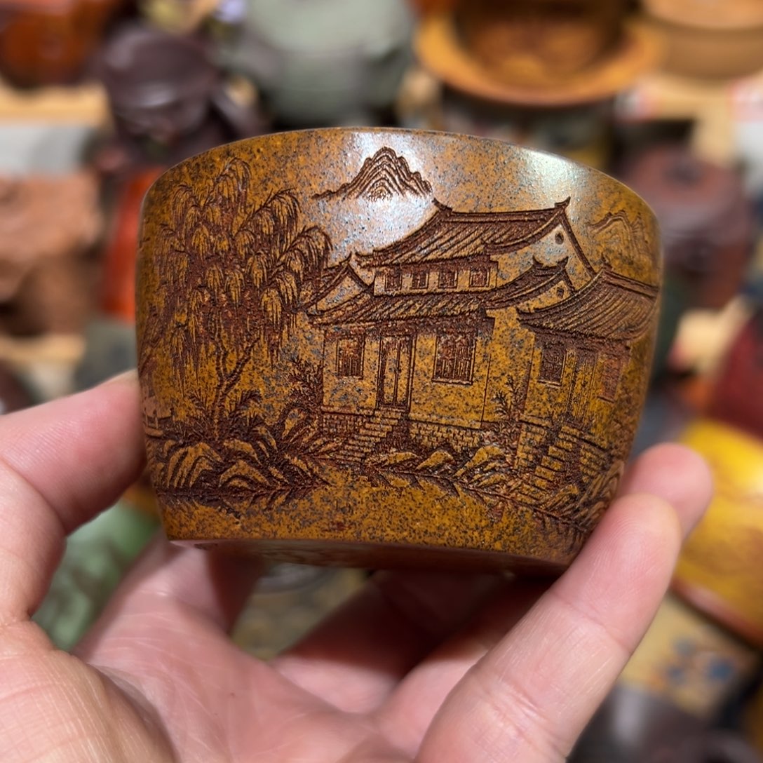 茶杯紫砂宜兴紫砂主人杯