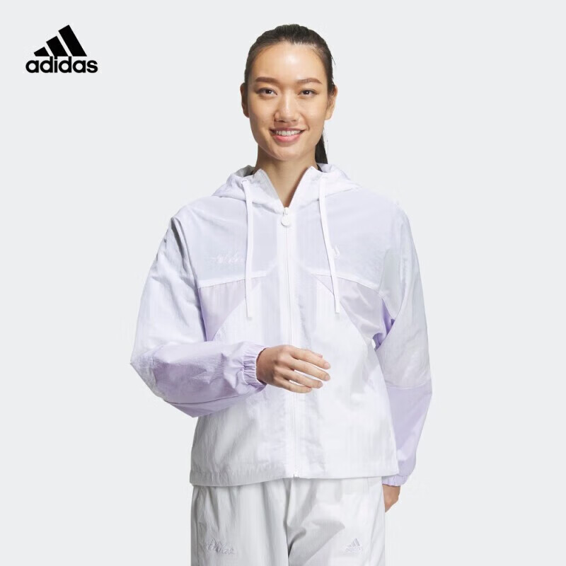 adidas/阿迪达斯女RCO WV JKT2梭织连帽运动夹克IP0751