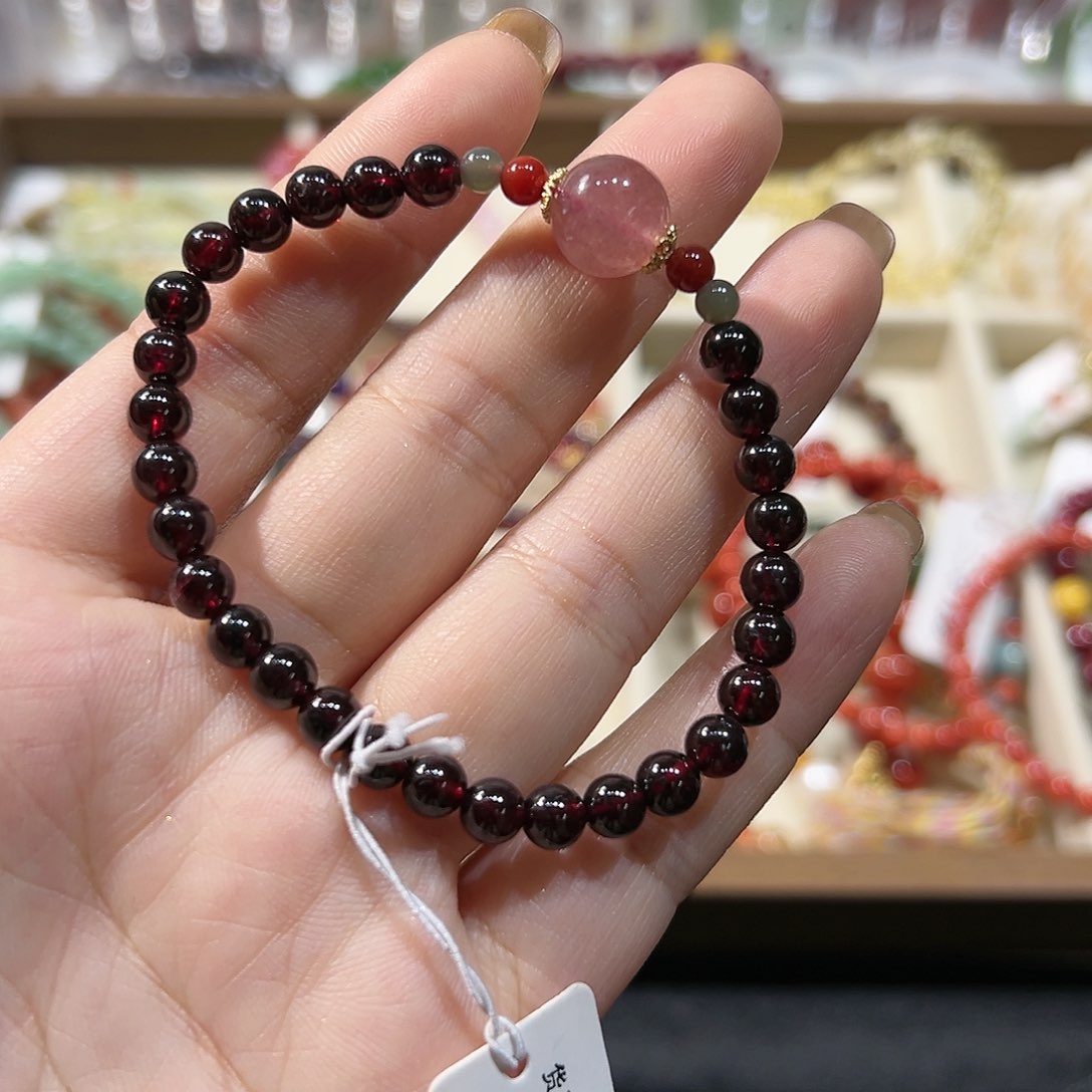 蛇纹石玉手链合金