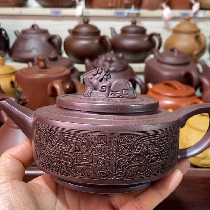 茶壶紫砂微瑕处理一把