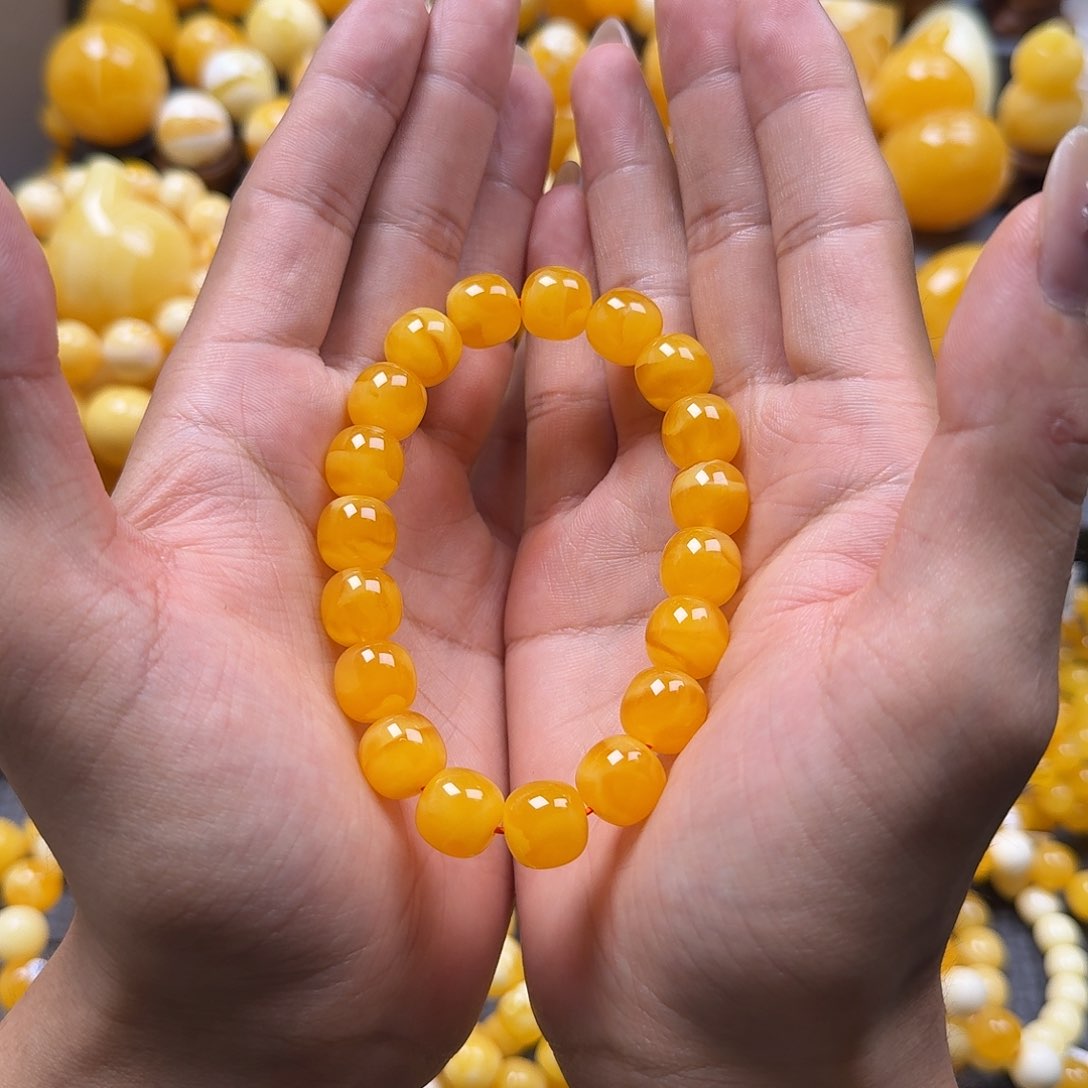 未镶嵌蜜蜡珠宝奇石同料12mm