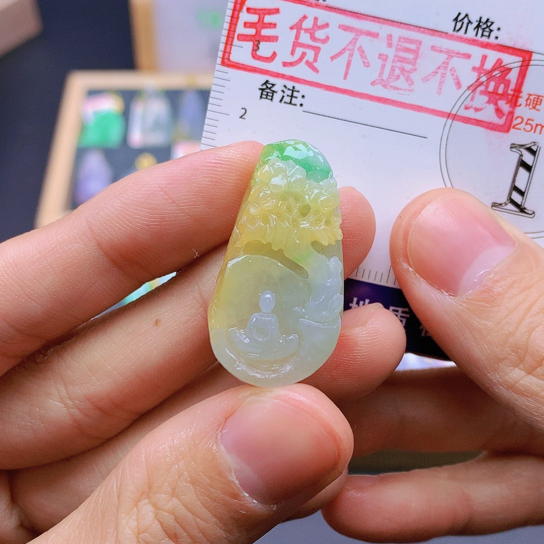 翡翠未镶嵌颈饰翡翠