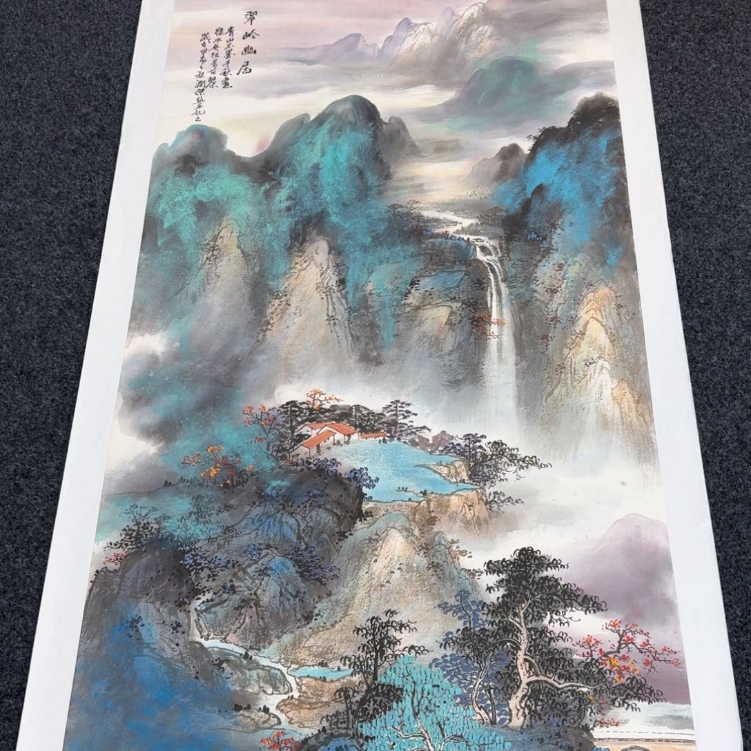 国画纯手绘山水花鸟作品