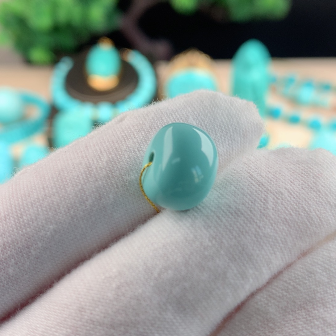 【闪购商品】绿松石配珠卡12.5未镶嵌