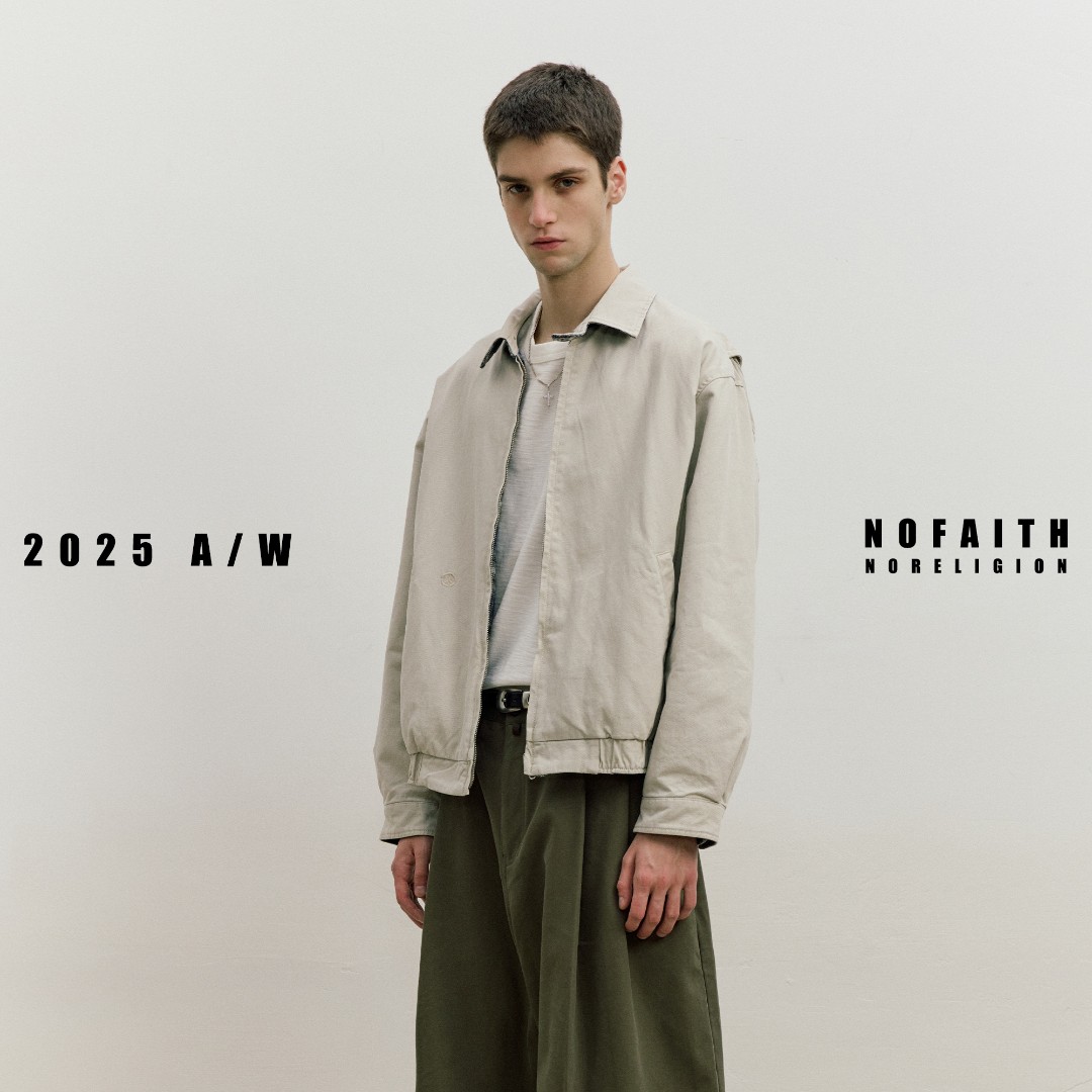 NOFAITH水洗复古双面穿哈灵顿夹克男秋冬日系翻领宽松休闲上衣