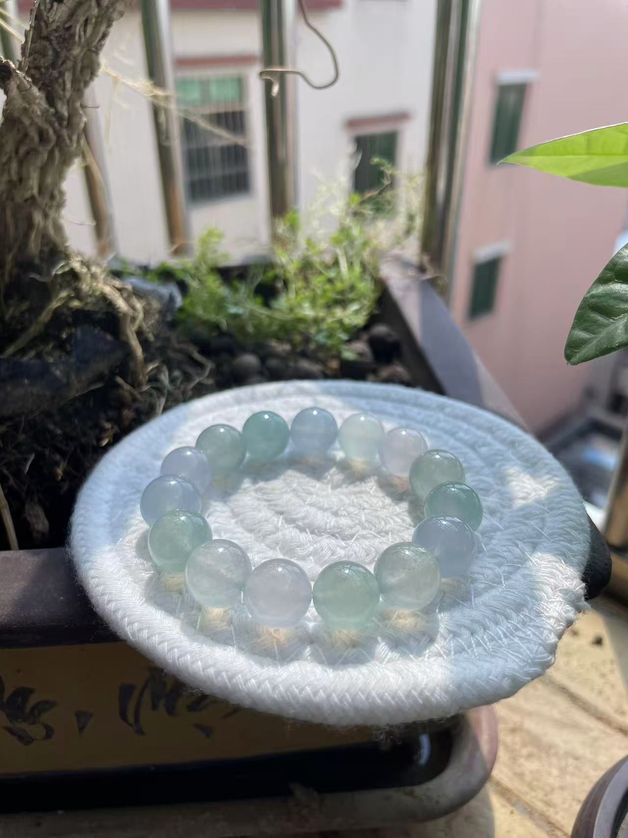 马卡龙系列缅甸A货飘花高冰特色手串