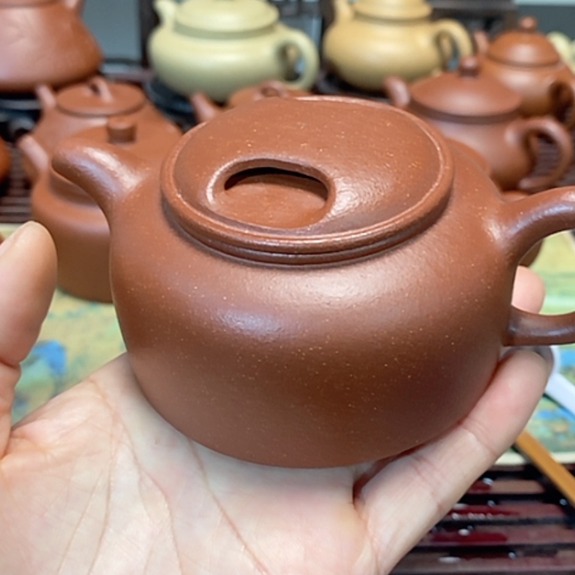 【闪购商品】紫砂茶壶红降坡半手工150毫升